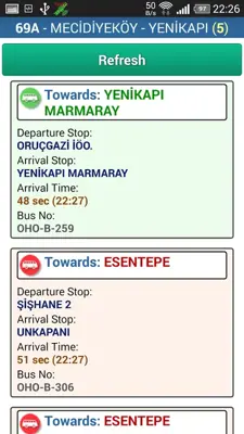 IstanBus android App screenshot 2