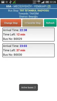 IstanBus android App screenshot 3