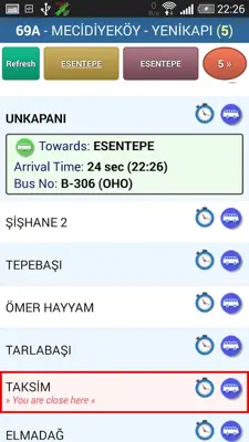 IstanBus android App screenshot 4